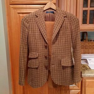 Polo Ralph Lauren Houndstooth Wool Blazer